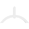 Ekena Millwork Archdale Architectural Grade PVC Gable Bracket, 48"W x 28"H x 4"D x 4"F, 14/12 Pitch GBP048X28X0404ARC00 - alternate 5